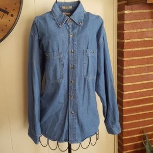 GFC Trading Company Outdoor Denim Button Shirt